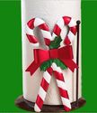 Holiday Candy Canes Holly Countertop Paper Towel H