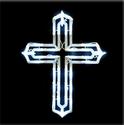 LED Lighted Cross Window-Door Hanging Indoor/Outdo