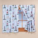 Nautical Curtains Lighthouses Sailboats Anchors & 