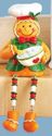 Baking Gingerbread Kids Holiday Shelf Sitter Figur