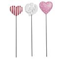 Adorable Hearts & Cupid Garden Stakes 3-PC Set