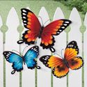 Colorful Butterflies Metal Wall Art Patio or Fence