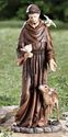 St Francis Garden Decoration Statue Figurine w/ Do