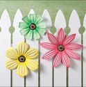 Spring Floral Wall Art Dimensional Metal Sculpture