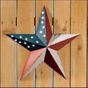 Rustic Americana Barn Star Metal Wall Hanging Indo