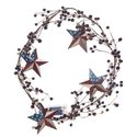 LED Lighted Berry Garland Americana Barn Stars Bat