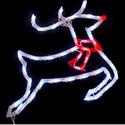 LED Lighted Red Nosed Reindeer w/ Scarf Indoor/Out