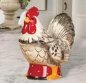 Country Rooster Design Cookie Jar