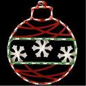 LED Lighted Christmas Ornament w/ Snowflakes Indoo