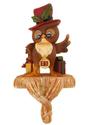 Charming Owl on Tree Stump Woodland Christmas Stoc