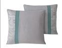 Silver Gray Medallion with Teal Green Accent  Comf