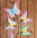 Butterfly Garden Stake 9 Colorful Metal Butterflie