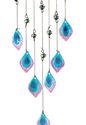 Blue & Purple Peacock Wind Chime Garden Dangler Be