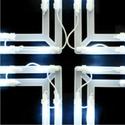 LED Lighted Cross Window-Door Hanging Indoor/Outdo