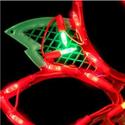 LED Lighted Poinsettia Window-Door Hanging Indoor/