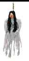 Hanging Lighted Eyes Woman in Nightgown Halloween 