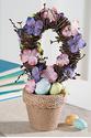 Potted Easter Wreath Grapevine Wreath In Burlap Co