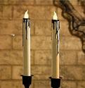 LED Dripping Tapered Flickering LED Creepy Candles