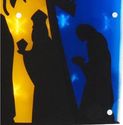 Lighted Nativity Scene Christmas Window Decoration