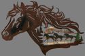  Horse Silhouette Western Wall Decor Cut-Out Desig