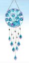 Blue & Purple Peacock Wind Chime Garden Dangler Be