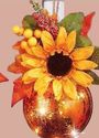 Fall Sunflower & Berry Bouquets in Hanging Autumn 