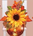 Fall Sunflower & Berry Bouquets in Hanging Autumn 