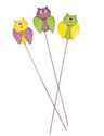 Wiggling Owls Garden Stakes Rustic Metal Yard Deco