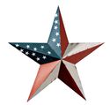 Rustic Americana Barn Star Metal Wall Hanging Indo