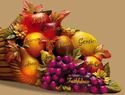 Fall Harvest Cornucopia Thanksgiving Centerpiece w