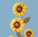 Colorful Sunflowers Sculpted Iron Wall Art Fall Fl