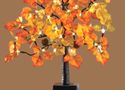 Autumn Maple Tree Lighted Centerpiece Colorful Lea