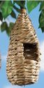 Natural Grass & Coconut Fiber Birdhouse Nests Set 