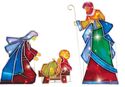 Lighted Nativity Scene Holiday Yard Decoration Sta