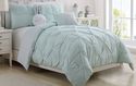 Mint Gray White Comforter Set Geometric Pinched Pl