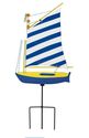 Nautical Sailboat Garden Stake Solar LED Accent Li