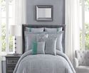 Silver Gray Medallion with Teal Green Accent  Comf