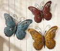 Beautiful Butterflies Wall Art Rustic Finish Gradu