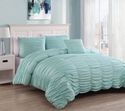 Cascade of Ruffles Seafoam Green 4 Piece Comforter