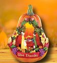 Lighted Give Thanks Fall Autumn Pumpkin Table or M