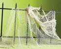 Beige Color Cloth Halloween Haunted House Netting 