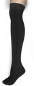 Womens New Black Cable Knit Thigh High Over the Kn