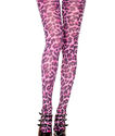 New Sexy Womens Pink Black Cheetah Pantyhose Tight