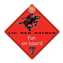 Texas Tech Red Raiders Car Window Baby On Board Si