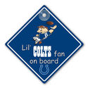 Indianapolis Colts Car Window Baby On Board Sign I
