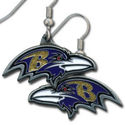 Baltimore Ravens Dangle Hook Earrings Jewelry