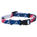 Atlanta Braves Adjustable Dog Collar - X-Large