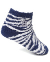 Dallas Cowboys Fuzzy Sleep Socks, Zebra Stripe
