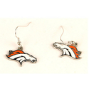 Denver Broncos Dangle Hook Earrings Jewelry