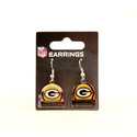 Green Bay Packers Dangle Hook Earrings Jewelry cir